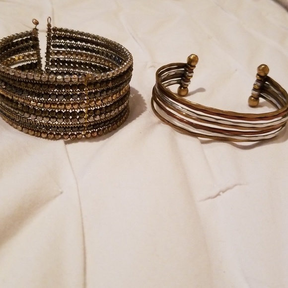 Mixed metal cuff bracelets $8 each - Picture 1 of 4